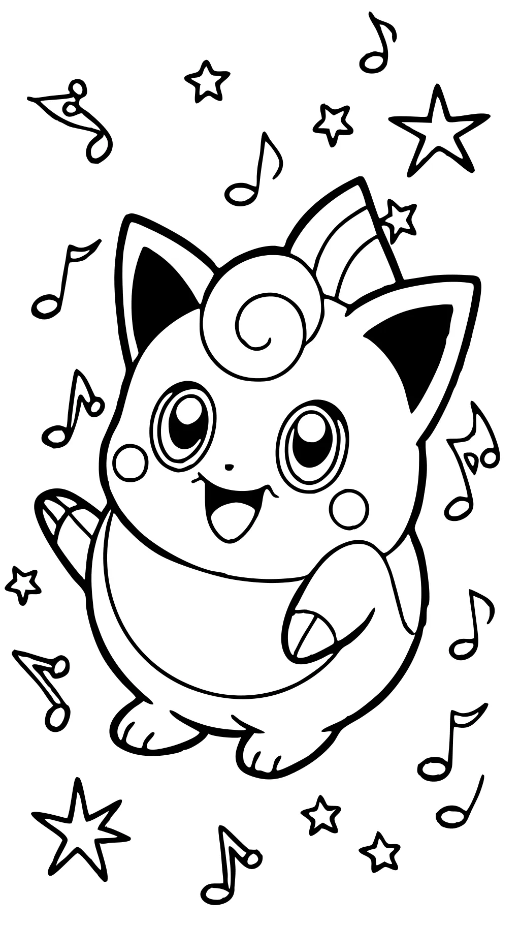 Página para colorear de Jigglypuff